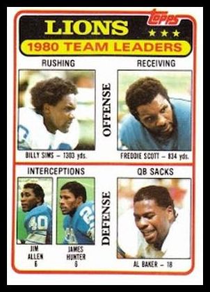 338 Lions TL Billy Sims